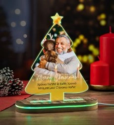Χριστουγεννιάτικο Δεντράκι Φωτιστικό LED Merry Christmas