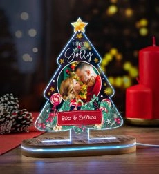 Χριστουγεννιάτικο Δεντράκι Φωτιστικό LED Holy Jolly