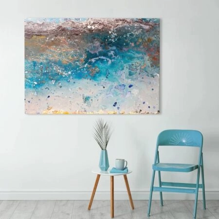 Πινακας σε καμβά ABSTRACT SEA WAVES