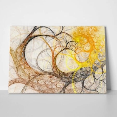 Πινακας σε καμβά ABSTRACT TREE BRANCHES - Αφηρημενα και Abstract Sticky 1