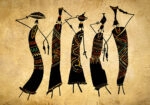 Πινακας σε καμβά AFRICAN FIGURES