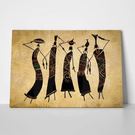Πινακας σε καμβά AFRICAN FIGURES - Πορτραιτα και Φιγουρες Sticky 1