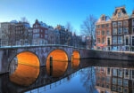 Πινακας σε καμβά AMSTERDAM CANALS