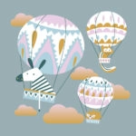 Πίνακας ANIMALS AND BALLOONS