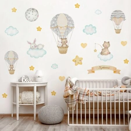 Αυτοκολλητο τοιχου BABY DREAM BALLOONS
