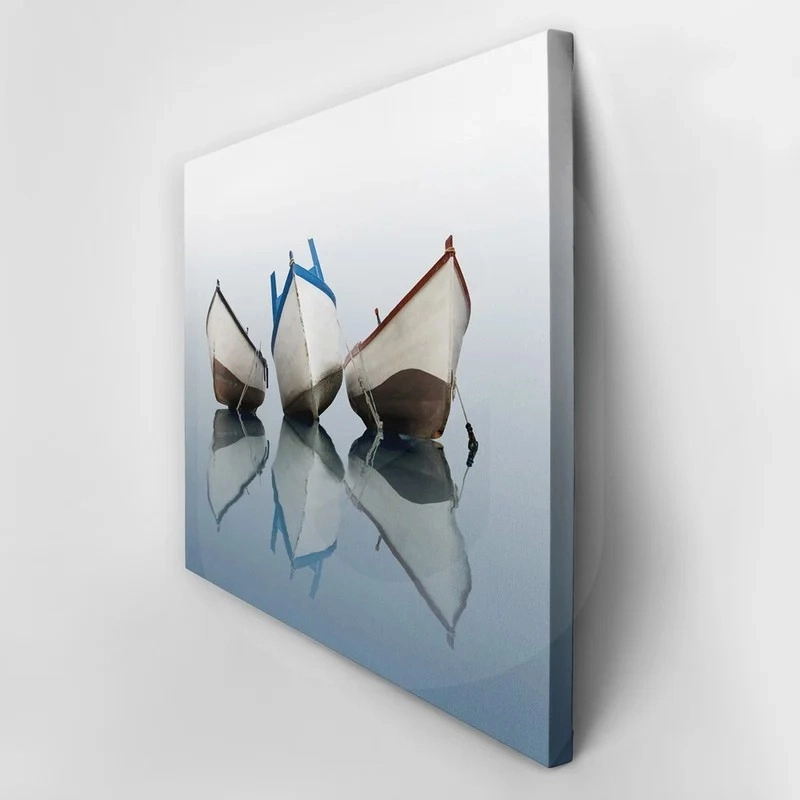 Πινακας σε καμβά BOATS ON CALM WATER