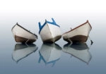 Πινακας σε καμβά BOATS ON CALM WATER