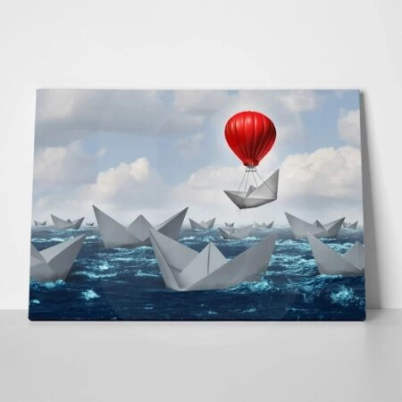Πινακας σε καμβά BOAT RISING SYMBOLIC - Βαρκες και Καραβια