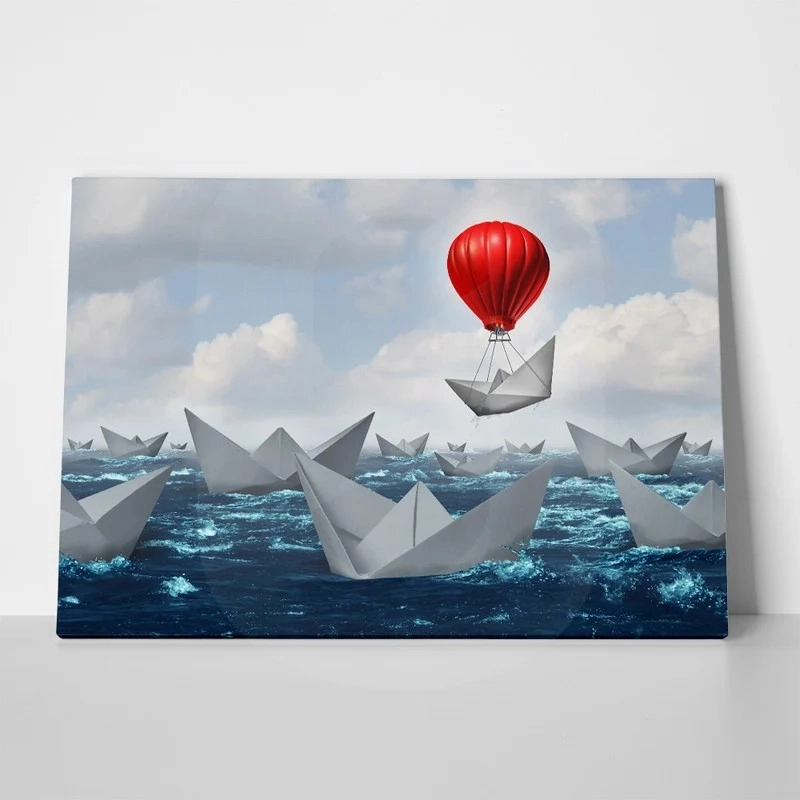 Πινακας σε καμβά BOAT RISING SYMBOLIC
