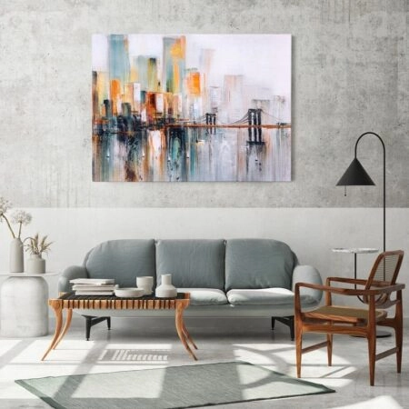 Πινακας σε καμβά BROOKLYN BRIDGE OIL PAINTING 2