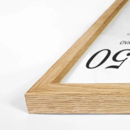 Κορνίζα Ξύλινη φυσικό ξύλο 21cm x 30cm - Κορνίζες για Posters Sticky 1