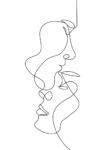 Πινακας σε καμβά COUPLE LINE DRAWING