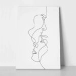 Πινακας σε καμβά COUPLE LINE DRAWING