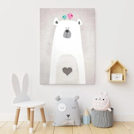 Πινακας σε καμβά CUTE POLAR BEAR - Παιδικοι και set
