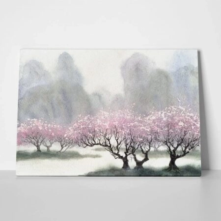 Πινακας σε καμβά DELICATE FLOWERING TREES - Ανθη Δεντρων Sticky 1