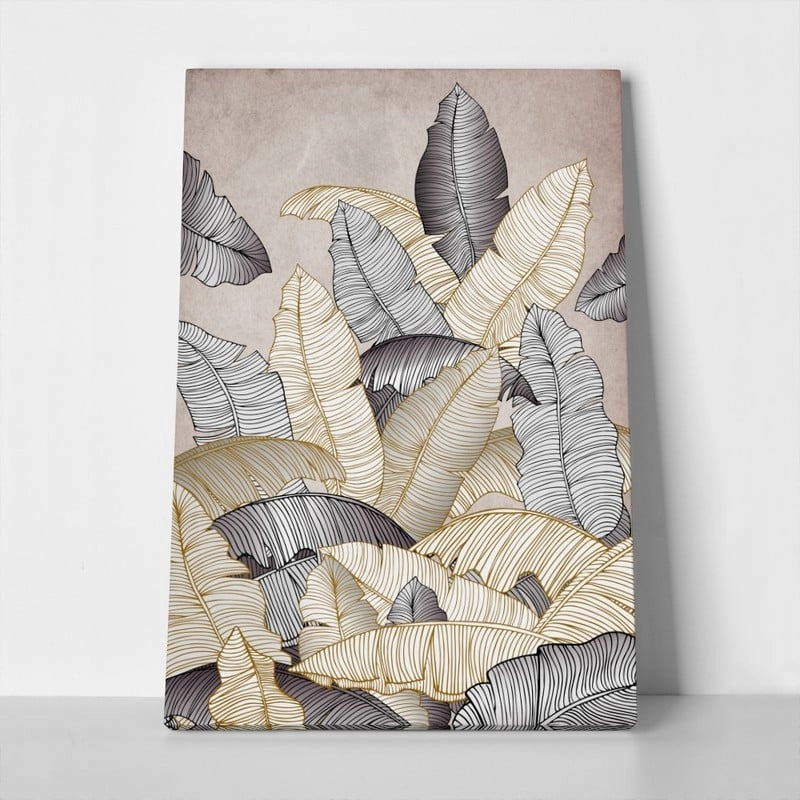 Πινακας σε καμβά EXOTIC BANANA LEAVES