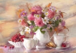Πινακας σε καμβά FLOWERS BOUQUET