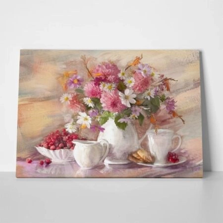 Πινακας σε καμβά FLOWERS BOUQUET - Μπουκετα Λουλουδιων Sticky 1