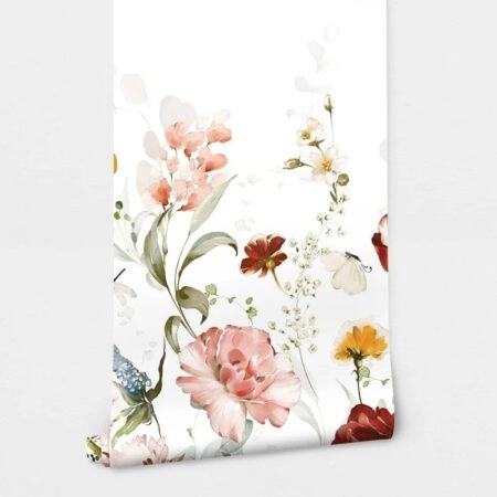 Αυτοκόλλητη Ταπετσαρία τοίχου GARDEN FLOWERS - Floral - Λουλουδια Sticky 2