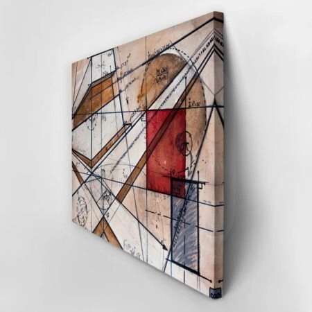 Πινακας σε καμβά GEOMETRIC ABSTRACT 2 - Επιστημη και Υγεια Sticky 3