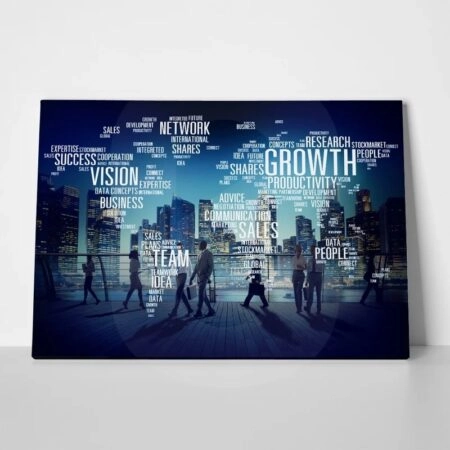 Πινακας σε καμβά GLOBAL BUSINESS PEOPLE WALKING SUCCESS - Οικονομια και Επιχειρηματικοτητα Sticky 1