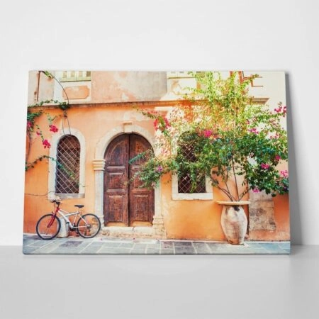Πινακας σε καμβά HOUSE IN CHANIA - Πολεις και Αρχιτεκτονικη Sticky 1