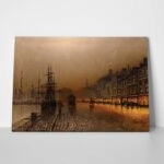 Πινακας σε καμβά JOHN ATKINSON - GREENOCK DOCK