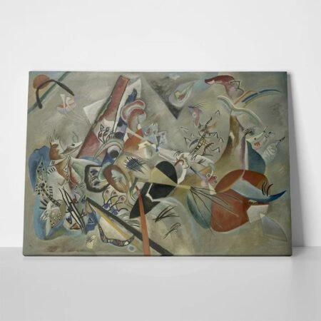 Πίνακας σε καμβά KANDINSKY - IN GREY - Wassily Kandinsky Sticky 1