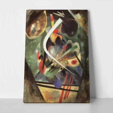 Πινακας σε καμβά KANDINSKY - WHITE STROKE - Wassily Kandinsky Sticky 1