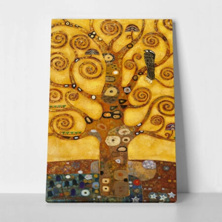 Πινακας σε καμβά KLIMT - TREE OF LIFE (DETAIL) - Gustav Klimt Sticky 1