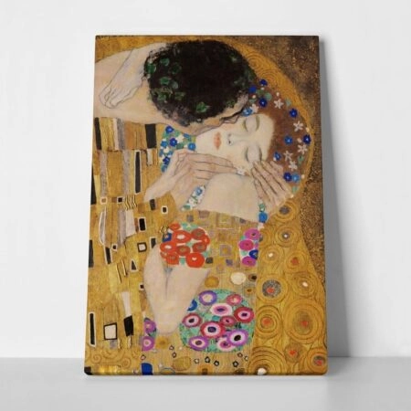 Πινακας σε καμβά KLIMT - KISS (DETAIL) - Gustav Klimt Sticky 1