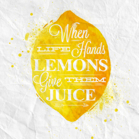 Πινακας σε καμβά LEMON - Typography και Χαρτες Sticky 4