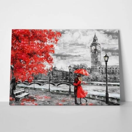Πινακας σε καμβά LONDON PAINTING 2 - Λονδινο Sticky 1