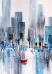 Πινακας σε καμβά MANHATTAN BAY OIL PAINTING