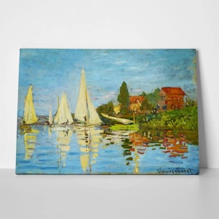 Πινακας σε καμβά MONET - REGATTA AT ARGENTEUIL - Monet Claude Sticky 1