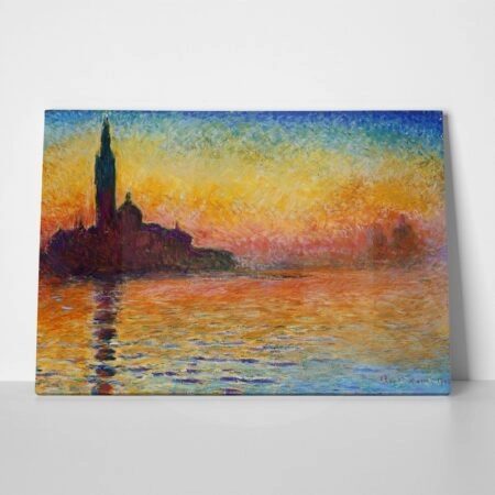 Πινακας σε καμβά MONET - SUNSET - Monet Claude Sticky 1