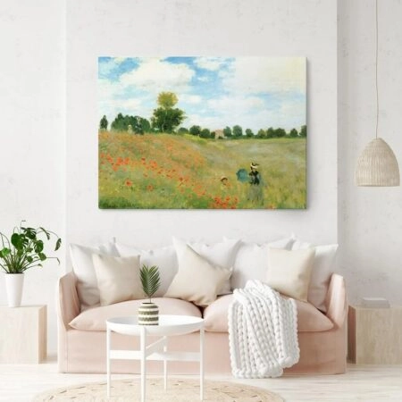Πινακας σε καμβά MONET - POPPIES AT ARGENTEUIL