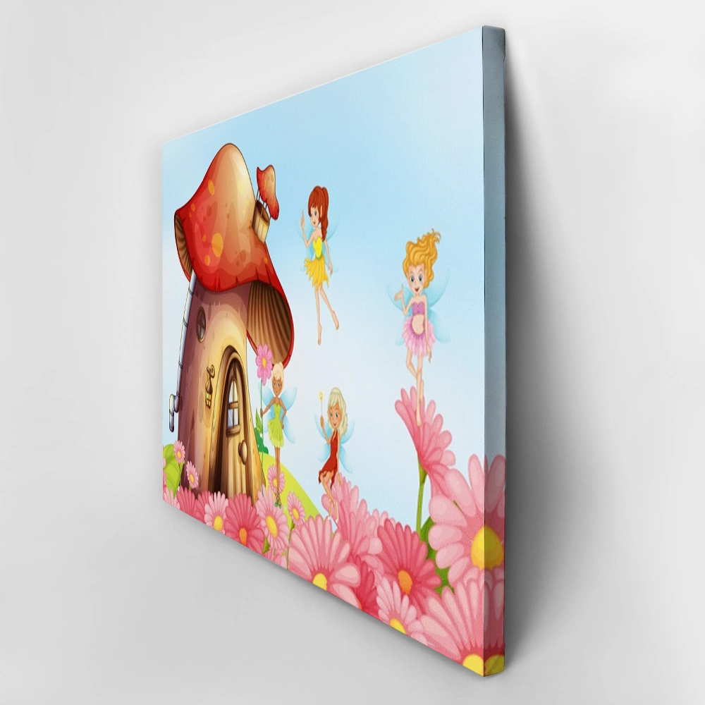 Πινακας σε καμβά MUSHROOM HOUSE