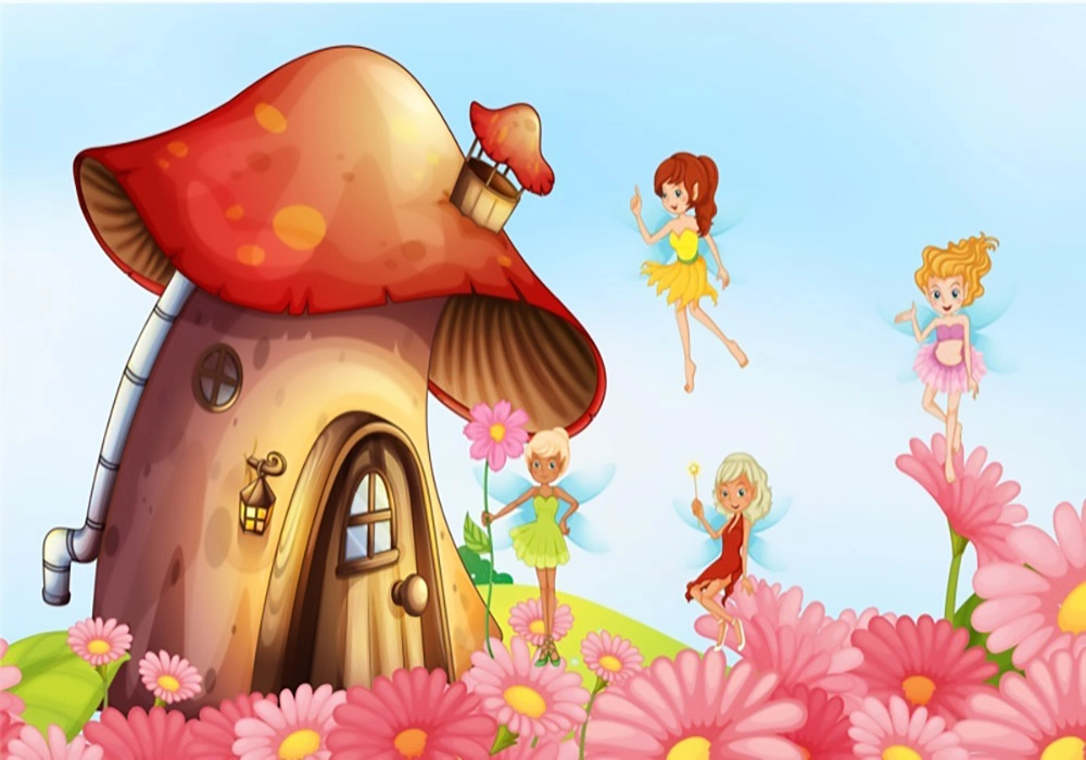 Πινακας σε καμβά MUSHROOM HOUSE