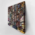 Πινακας σε καμβά NEW YORK STREET ILLUSTRATION