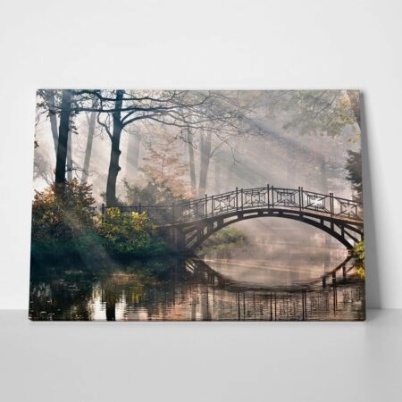 Πινακας σε καμβά OLD BRIDGE - Λιμνες - Ποταμια Sticky 1