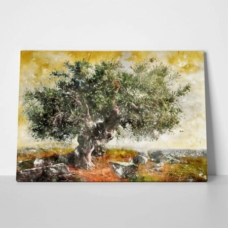 OUTLET Πινακας σε καμβά OLIVE TREE PAINTING 100cm x 65cm - OUTLET Sticky 1