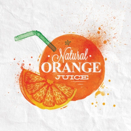 Πίνακας σε καμβά ORANGE - Typography και Χαρτες Sticky 4
