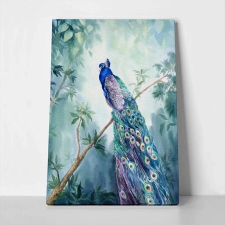 Πινακας σε καμβά PEACOCK PAINTING 2 - Πουλια Sticky 1