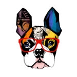 Πίνακας σε καμβά PORTRAIT FRENCH BULLDOG WEARING SUNGLASSES