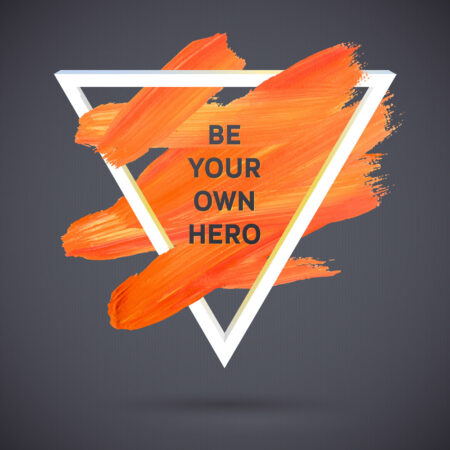 Πίνακας QUOTE BE YOUR OWN HERO - Typography και Χαρτες Sticky 4