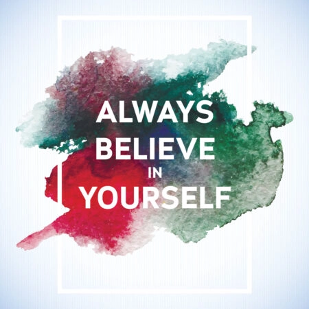 Πίνακας QUOTE BELIEVE IN YOU - Typography και Χαρτες Sticky 5