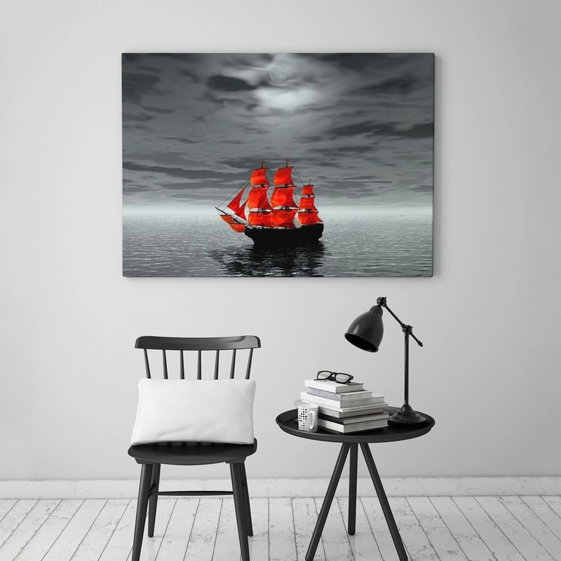Πινακας σε καμβά RED SHIP