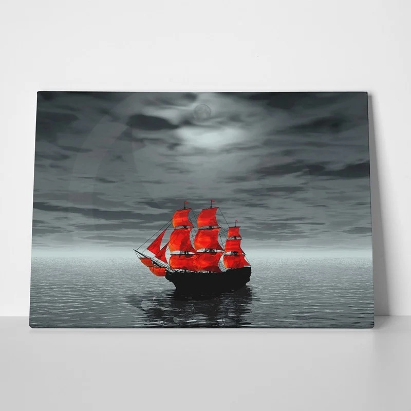 Πινακας σε καμβά RED SHIP