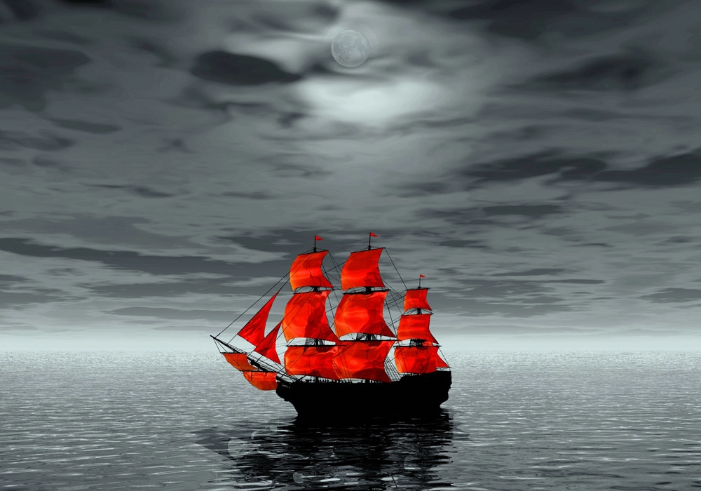Πινακας σε καμβά RED SHIP